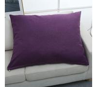 ZZDZW Housse De Coussin 50x70,40x70 Decoration Housses De Coussin en Lin Douillet Taie d'oreiller 60x80 Housse Oreiller 40x70 pour Canapé Chambre Chaise Lit (Color : Deep Purple, Size : 40x60 cm)