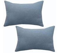 ZZDZW Taie d'oreiller 50x70,40x70,40x60 Rectangulaire Lot De 2 Extensible Housse De Coussin 40x80,60x80 Couverture Oreiller pour Canapé Maison Salon Chambre Decoration(Misty Blue,40x60 cm (Set of 2))