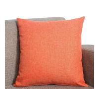 ZZDZW Taie Oreiller 65X65/60x60/80x80/50 X 70，Lot De 2 Housses De Coussin Canapé,Taie d'oreiller en Lin Housse Oreiller pour Salon Moderne pour Couverture Oreiller(Orange,50cmx90cm Set of 2)