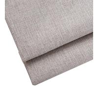 ZZDZW Tissus Au Metre Lin Ameublement,Largeur (150 CM), Linen Fabric Couture Tissu en Lin Patchwork Vert Noir Blanc Patchwork Chiffons DIY Fabric À La Main en Tissu À Coudre(Beige Gris)