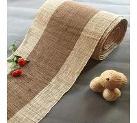 ZZenSmot Rustique Toile De Jute Jute Chemin De Table,Millésime Linge De Coton Chemins De Table pour Mariage Parti Événement Noël Décoration-Lin 50x180cm(20x71inch)