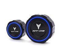 ZZEVLQTQP Compatible avec Les Accessoires de Moto MT 09 MT-09 MT09 2021-2024, Couvercle de réservoir de Frein Avant et arrière, Bouchon d'injection d'huile