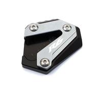 ZZEVLQTQP Compatible avec Les Accessoires de Moto R6 YZFR6 YZF R6 YZF-R6 2017-2022, Plaque d'agrandissement de béquille latérale, Coussinet d'extension de béquille, Porte-clés