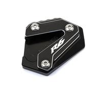 ZZEVLQTQP Compatible avec Les Accessoires de Moto R6 YZFR6 YZF R6 YZF-R6 2017-2022, Plaque d'agrandissement de béquille latérale, Coussinet d'extension de béquille, Porte-clés