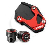 ZZEVLQTQP Compatible avec Les béquilles de Moto CNC RS660 RS457 RS 660 RS 457 2021-2023 2024 2025, Coussinets d'extension de béquille latérale, Capuchons de Valve de Pneu