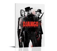 ZZFHLBSC Django Unchained Affiches sur toile de films et séries télévisées classiques - Décoration murale - Peintures à suspendre pour chambre à coucher - 40 x 60 cm - Style cadre