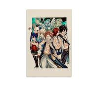 ZZFHLBSC Fairy Tail Poster sur toile d'anime classique et exceptionnel - Décoration murale pour chambre à coucher - 50 x 75 cm - Style sans cadre