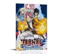 ZZFHLBSC Fairy Tail Poster sur toile d'anime classique et exceptionnel - Décoration murale pour chambre à coucher - 60 x 90 cm - Style cadre