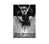 ZZFHLBSC Poster sur toile The Bride of Frankenstein - Décoration murale pour chambre à coucher - 60 x 90 cm - Style sans cadre