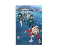 ZZFHLBSC Yuru Camp - Impression sur toile d'anime classique et exceptionnelle, décoration murale pour chambre à coucher, 50 x 75 cm, sans cadre