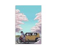 ZZFHLBSC Yuru Camp - Impression sur toile d'anime classique et exceptionnelle, décoration murale pour chambre à coucher, 50 x 75 cm, sans cadre