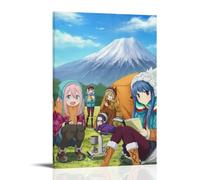 ZZFHLBSC Yuru Camp Poster sur toile d'anime classique et exceptionnel - Décoration murale pour chambre à coucher - 40 x 60 cm - Style cadre