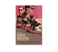 ZZFIAY Poster sur toile imperméable Baby Driver anti-traces de doigts résistant à l'usure, peinture décorative durable et durable, convient pour un couloir d'entrée, style sans cadre, 50 x 75 cm