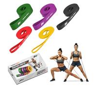 ZZGO Kit Élastique Musculation et Fitness | Ensemble 5X inclut 5 Bandes | Entraînement à la Maison, en Salle de Sport ou en Extérieur | Exercices Multiples pour Hommes et Femmes