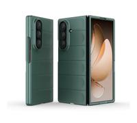 ZZHAO Coque Silicone Liquide pour Samsung Galaxy Z Fold 7 avec Protection Anti-germes et Doublure Douce en Microfibre, Housse Full Body Protection Étui Antichoc (Vert)