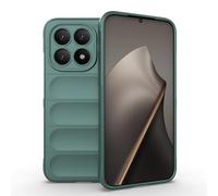 ZZHAO Coque Silicone Liquide pour Xiaomi Mi 15T 5G avec Protection Anti-germes et Doublure Douce en Microfibre, Housse Full Body Protection Étui Antichoc (Vert)