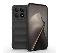 ZZHAO Coque Silicone Liquide pour Xiaomi Mi 15T 5G avec Protection Anti-germes et Doublure Douce en Microfibre, Housse Full Body Protection Étui Antichoc (Noir)