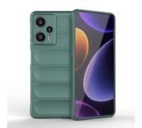 ZZHAO Coque Silicone Liquide pour Xiaomi Poco F5/Redmi Note 12 Turbo avec Protection Anti-germes et Doublure Douce en Microfibre, Housse Full Body Protection Étui Antichoc (Vert)