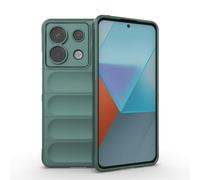 ZZHAO Coque Silicone Liquide pour Xiaomi Redmi Note 13 Pro 5G / Poco X6 5G avec Protection Anti-germes et Doublure Douce en Microfibre, Housse Full Body Protection Étui Antichoc (Vert)