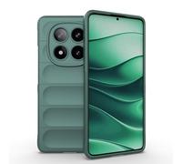 ZZHAO Coque Silicone Liquide pour Xiaomi Redmi Note 14 Pro 5G avec Protection Anti-germes et Doublure Douce en Microfibre, Housse Full Body Protection Étui Antichoc (Vert)