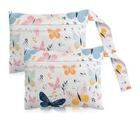 ZZHBOO Deux Sacs à Langer Imperméables, Portables et Multifonctions, Pour Le Transport des Couches et Articles de Bébé, En Polyester, Multicolores