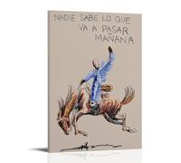 ZZHCMP Bad Bunny Nadie Sabe Lo Que Va A Pasar Mañana Poster sur toile pour décoration de salon, chambre à coucher et bureau, antisalissures, imperméable et résistant à l'humidité, cadeau pour jeunes