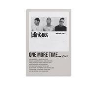 ZZHCMP Blink-182 Poster mural sur toile « One More Time... » pour décoration de salon, chambre à coucher et bureau, anti-salissures, imperméable, résistant à l'humidité, cadeau pour jeunes, sans cadre