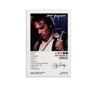 ZZHCMP Grace Jeff Buckley Poster mural sur toile pour salon, chambre à coucher et bureau, anti-salissures, imperméable et résistant à l'humidité, cadeau pour jeunes, style sans cadre, 50 x 75 cm