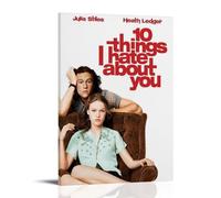 ZZHCMP Poster mural sur toile « 10 Things I Hate About You» - Décoration de salon, chambre à coucher et bureau - Antifouling - Imperméable et résistant à l'humidité - Cadeau pour jeunes - 60 x 90 cm