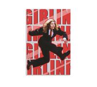 ZZHCMP Poster mural sur toile « Girl in Red » pour décoration de salon, chambre à coucher et bureau, antisalissure, imperméable, résistant à l'humidité, cadeau jeune, sans cadre, 30 x 45 cm