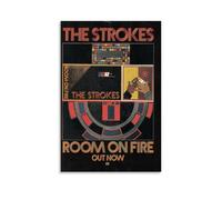 ZZHCMP Poster sur toile murale « The Strokes Room on Fire» - Décoration pour salon, chambre à coucher et bureau - Antifouling - Imperméable et résistant à l'humidité - Cadeau pour jeunes - Style sans