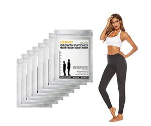 ZZHFC Height Growth Patches, Bone Growth Foot Sticker, Height Increase Foot Patch, Blanc, 14x10cm/5.51x3.94inch, 8pcs/pack, Pour Adultes et Adolescents, 12 à 36 ans