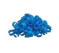 ZZHKVYUMH 100 bagues d'identification durables for volailles, Canards et Poules (20 mm)(Blue)
