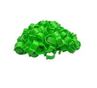 ZZHKVYUMH 100 bagues d'identification durables for volailles, Canards et Poules (20 mm)(Green)