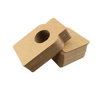 ZZHXSM Lot de 100 étiquettes de bouteille de vin en papier kraft marron 5,6 x 8,9 cm