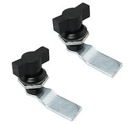ZZHXSM Lot de 2 poignées en T avec bouton pivotant pour machine ou tiroir Noir