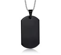 ZZHYGM 5pcs lot Army Chien Pendentif Collier chaîne de Bijoux en Acier Inoxydable '' Punk