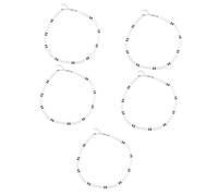 ZZHYGM Collier 2pcs pour Hommes Clavicule Chaîne Neck Bijoux Mens Choker Decor Accessoires Man Europe Américain Argile en polymère