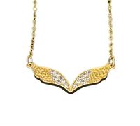 ZZHYGM Collier d'aile Ange pour Filles pour Femmes, Colliers d'aile Brillants - Collier d'anges délicats Pendentif, Colliers d'ange pour Femmes Birthday