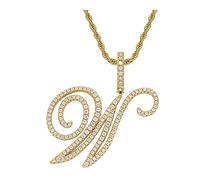 ZZHYGM féminins chaîne de la fête des mères du Ramadan Hop Hip Jewelry Collier Diamond Pendant Femme Pendre Pendrant Capital Pendants Colliers pour sœur