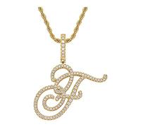 ZZHYGM féminins chaîne de la fête des mères du Ramadan Hop Hip Jewelry Collier Diamond Pendant Femme Pendre Pendrant Capital Pendants Colliers pour sœur