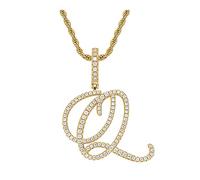 ZZHYGM féminins chaîne de la fête des mères du Ramadan Hop Hip Jewelry Collier Diamond Pendant Femme Pendre Pendrant Capital Pendants Colliers pour sœur