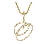 ZZHYGM féminins chaîne de la fête des mères du Ramadan Hop Hip Jewelry Collier Diamond Pendant Femme Pendre Pendrant Capital Pendants Colliers pour sœur