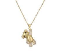 ZZHYGM Pendentif Happy Gummy en oxyde de zirconium pour fille Panda Collier griffe d'ours pour anniversaire, Saint-Valentin, A, A