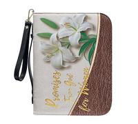 ZZHYTANG Housse for bibles, manuels Scolaires, Protecteur de Livre Multifonctionnel avec Emplacement for Stylo intégré, Couverture légère et Portable for cahiers(Pattern I,25.9CM)