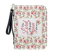 ZZHYTANG Housse for bibles, manuels Scolaires, Protecteur de Livre Multifonctionnel avec Emplacement for Stylo intégré, Couverture légère et Portable for cahiers(Pattern E,30.5CM)