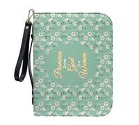 ZZHYTANG Housse for bibles, manuels Scolaires, Protecteur de Livre Multifonctionnel avec Emplacement for Stylo intégré, Couverture légère et Portable for cahiers(Pattern D,30.5CM)