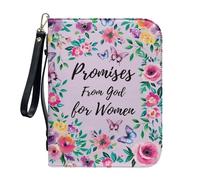 ZZHYTANG Housse for bibles, manuels Scolaires, Protecteur de Livre Multifonctionnel avec Emplacement for Stylo intégré, Couverture légère et Portable for cahiers(Pattern F,28.5CM)