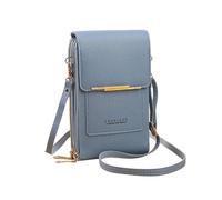 ZZHYTANG Pride Women's Crossbody Phone Wallet with Touchscreen Window - Trendy Minimalist Elegant Style(Bleu,A)