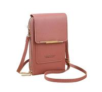 ZZHYTANG Pride Women's Crossbody Phone Wallet with Touchscreen Window - Trendy Minimalist Elegant Style(Rose,A)